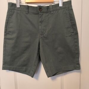 J. Crew Olive Green 9" Inseam Shorts Size 30